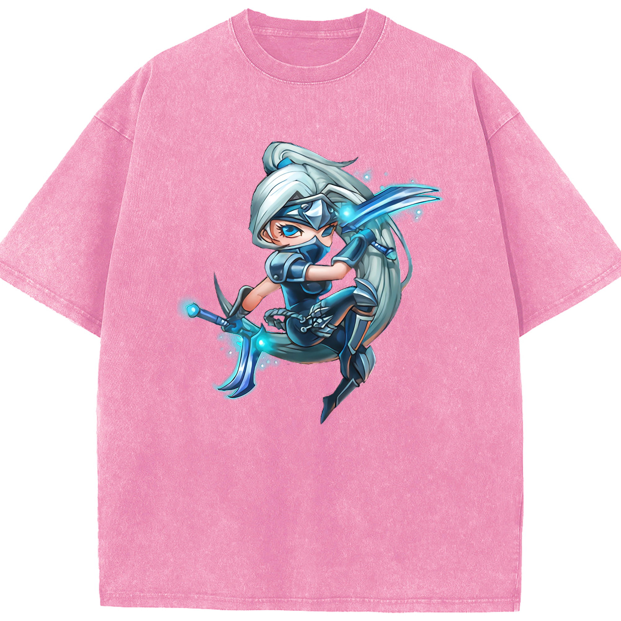 リーグ・オブ・レジェンド League of Legends LOL 綿100% ヴィンテージ風 半袖Tシャツ（フロントプリント）